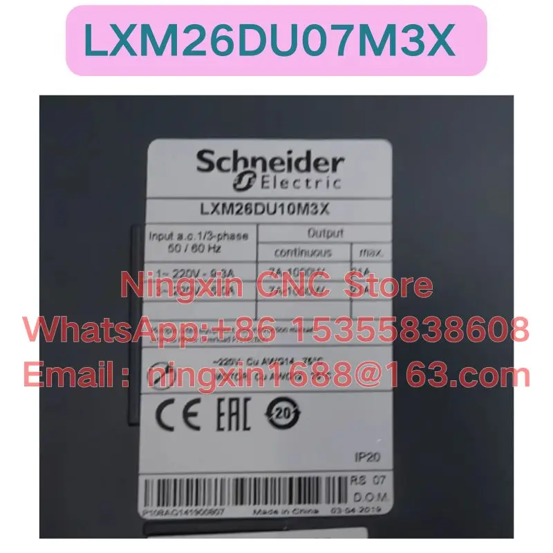 Used LXM26DU07M3X Servo Drive Functional test OK Fast delivery