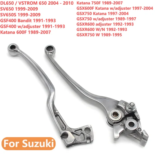 Imagen 1 del producto Palancas de embrague de freno izquierdo y derecho para Suzuki Vstrom 650 DL650 SV650/650S Bandit GSF400 Katana 600F 750F GSX600F GSX750