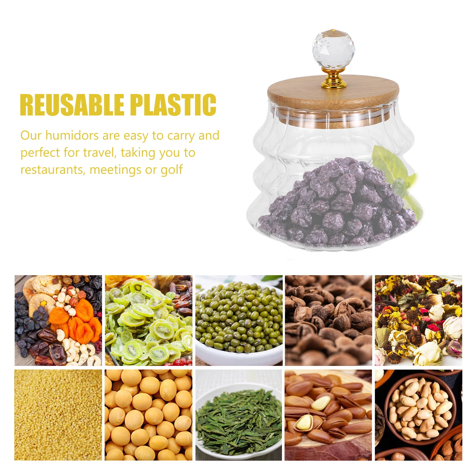 

13.5oz Transparent Glass Storage Jar Airtight Vintage Candy Jar with Lid for Sweets Chocolate Beans Biscuits Coffee Tea