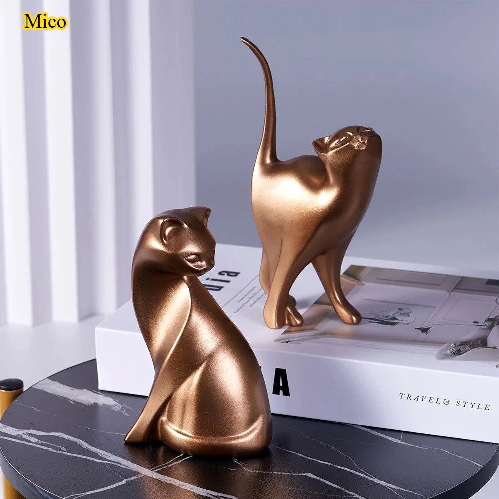 

Enchanting Cat Nordic Style Home Decor Wine Cabinet Living Room TV Cabinet Decoration Creative Room Desktop Small Decoration