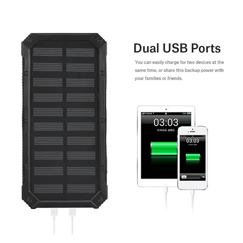 Portable Power Bank Power Bank Dual USB Portable 20000mAh Fast Charging Dual USB Polar Mobile Power Bank Case DIY Kit