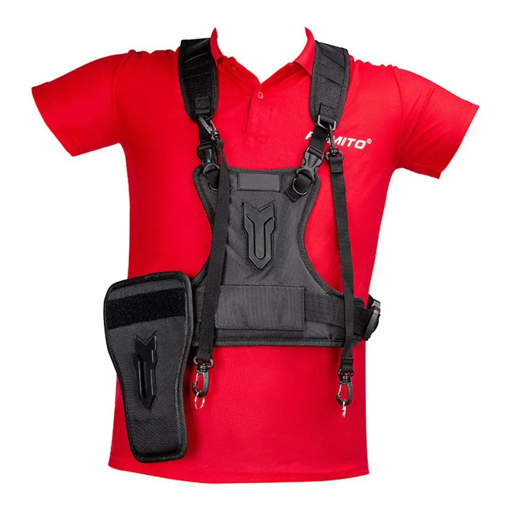 Chest Harness System Camera Harness Vest Quick Strap Multi Dual 2 Camera Carrying Strap with Side Holster Secure Straps