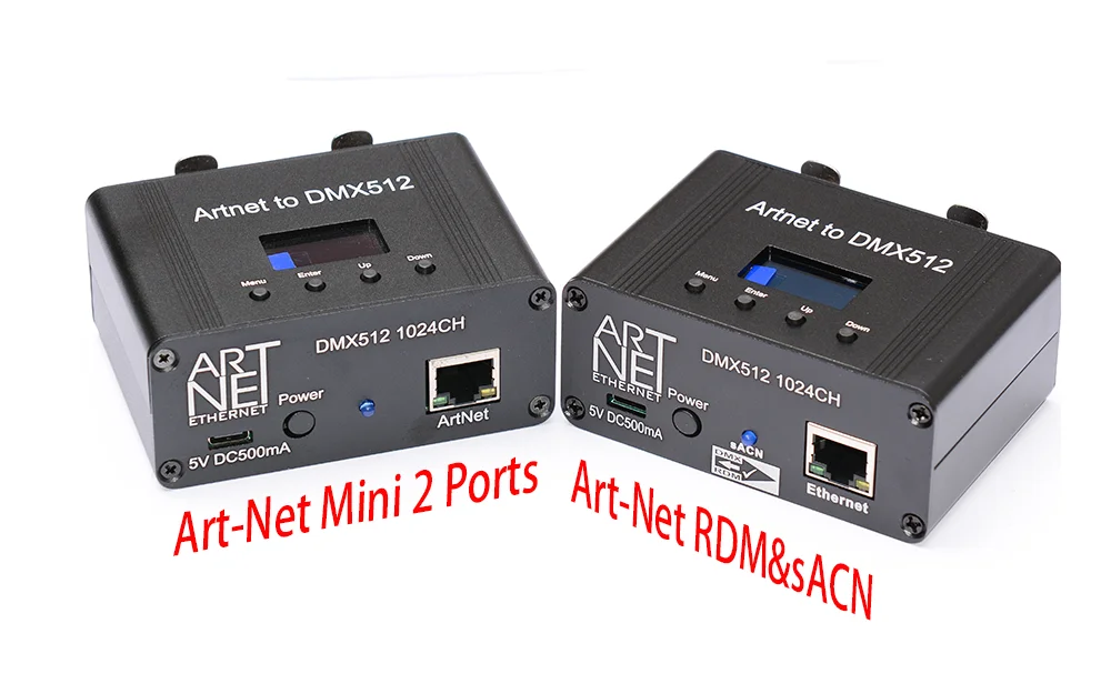 Interfejs kontrolera oświetlenia ArtNet DMX512 RDM Ethernet 2 Universe 1024 Disco z MA2 Titan Freesytle