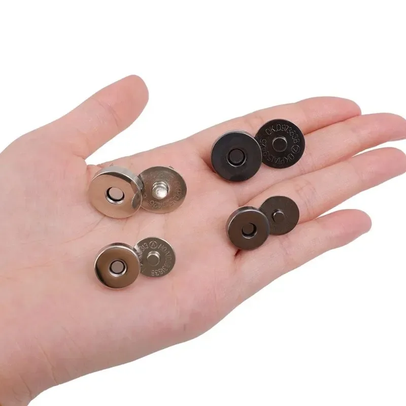 Invisible Magnetic Fastener No-stitch Bag Buttons Wallet Coat Handbags Magnetic Buckle Metal Luggage Parts Accessories Wholesale