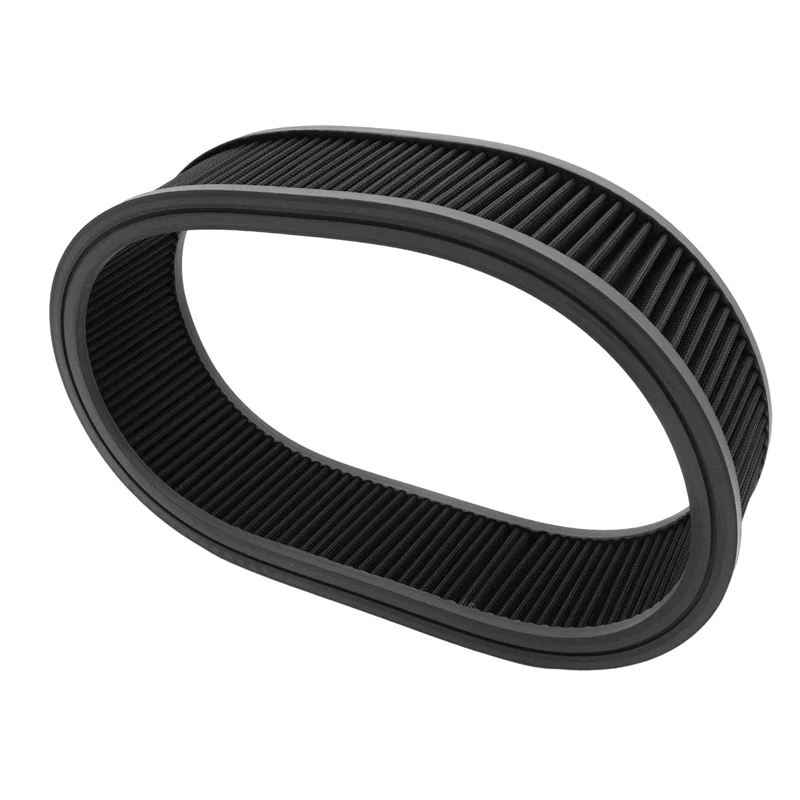 A44F-1 قطعة عناصر منقي الهواء استبدال فلتر 14 بوصة × 4 بوصة ارتفاع تدفق مرشحات الهواء المستديرة اكسسوارات السيارات قابل للغسل الأسود