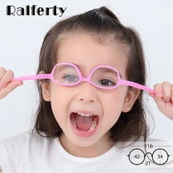 Ralferty Optic Glasses Frame Kids Child Unbreakable TR90 Silica gel Eyeglasses With Lanyard Myopia Glasses Spectacle Frames K304