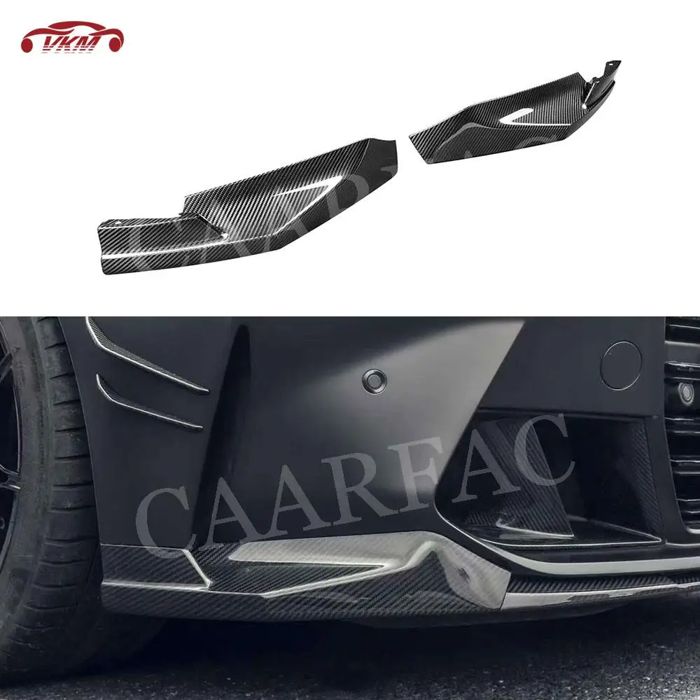 

Dry Carbon Fiber M Style Car Accessorise Front Bumper Lip Splitter Flaps Apron for BMW 3 4 Series G80 G82 G83 M3 M4 2021+