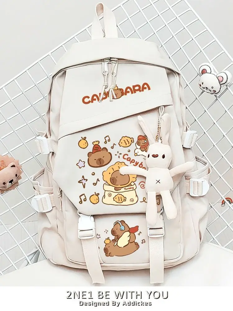 

Cute Internet Celebrity Capybara Merchandise For Girls Boys, Elementary And Middle School Students' Backpacks, Anime Cartoon