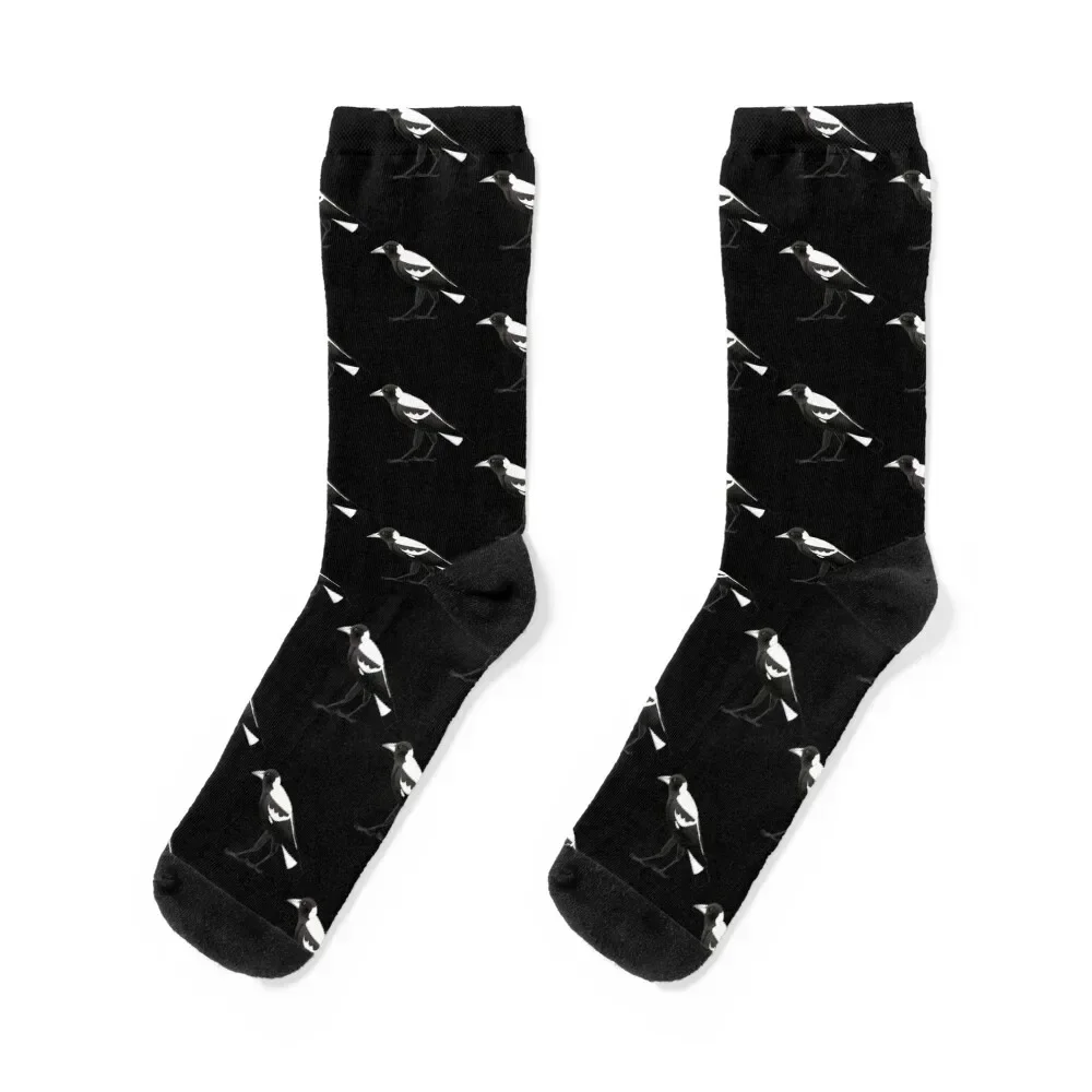 

Australian Magpie Essential Socks Christmas Run winter thermal Wholesale Designer Man Socks Women's