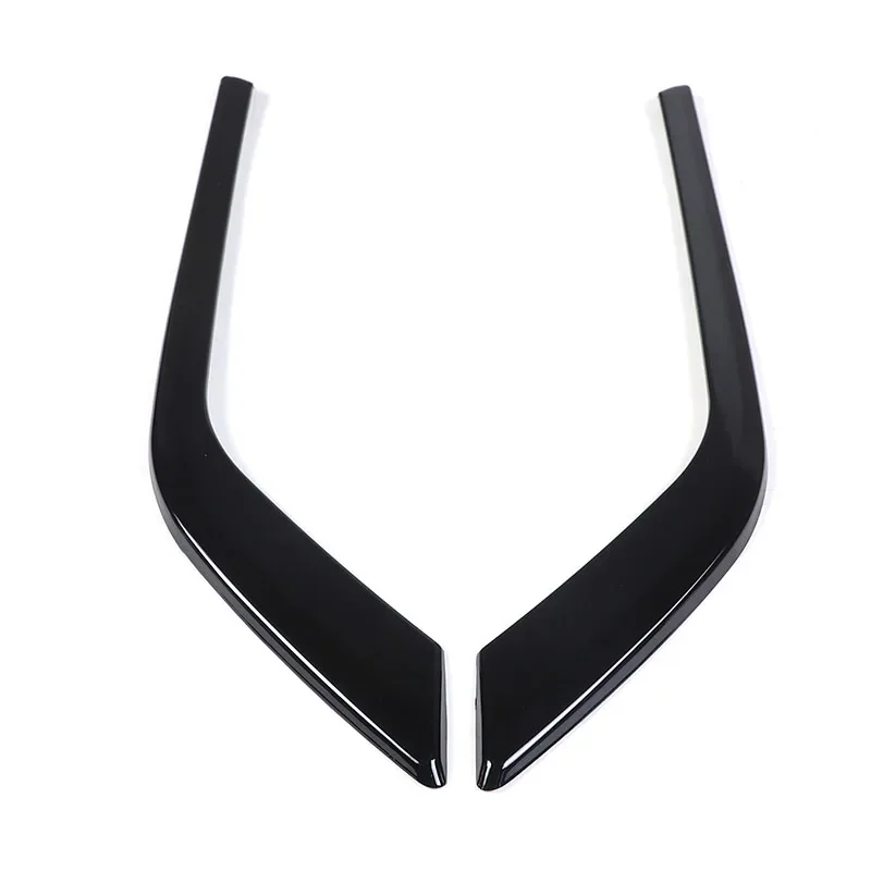 For BMW 5 Series G60 2024 ABS Black Car Front Bumper Lip Splitter Spoiler Fog Light Trim Strip Car Accessories