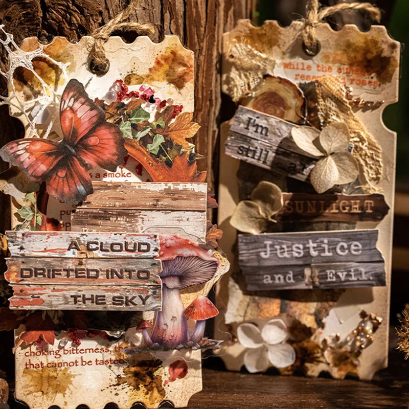 

Mr. Paper Retro Inspirational Text Stickers 25 sheets/Bag Bar English I Love Sky Stickers Home Handbooks DIY Decoration Gifts