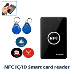 RFID Tag Clone Programmer NFC Token Duplicator 13.56Mhz IC Key Reader 125Khz Copier T5577 ID Badge 1K S50Writer