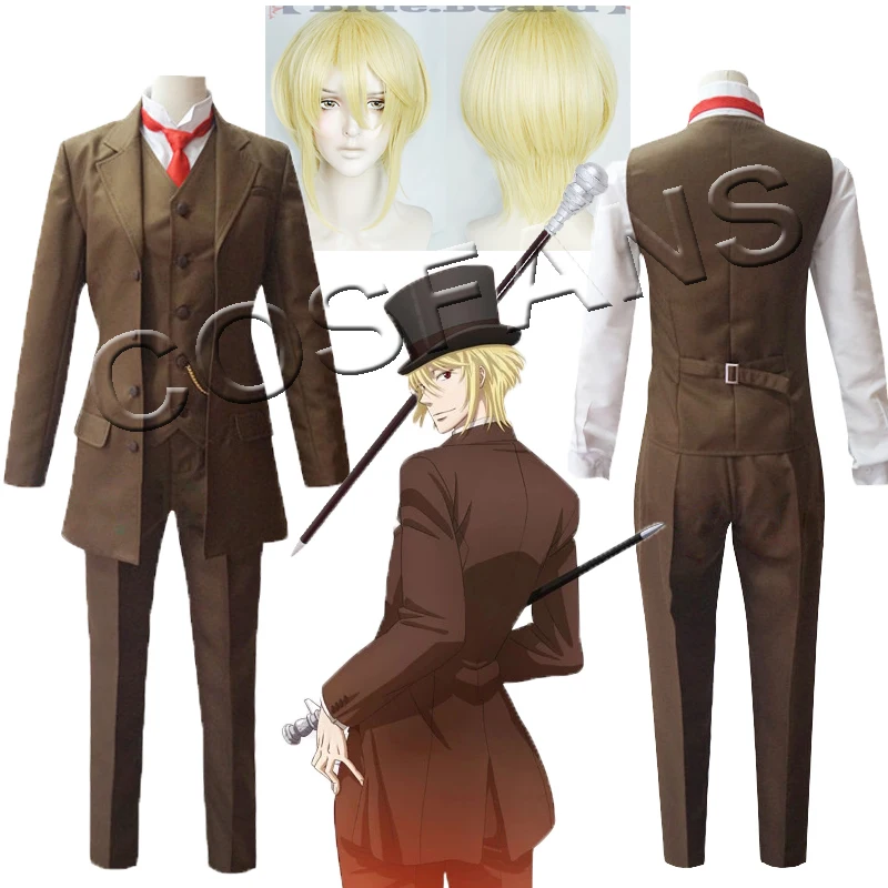 Anime MORIARTY THE PATRIOT Cos Suit William James Moriarty Handsome Cosplay Suit Holiday Gift Halloween cosplay costumes and wig