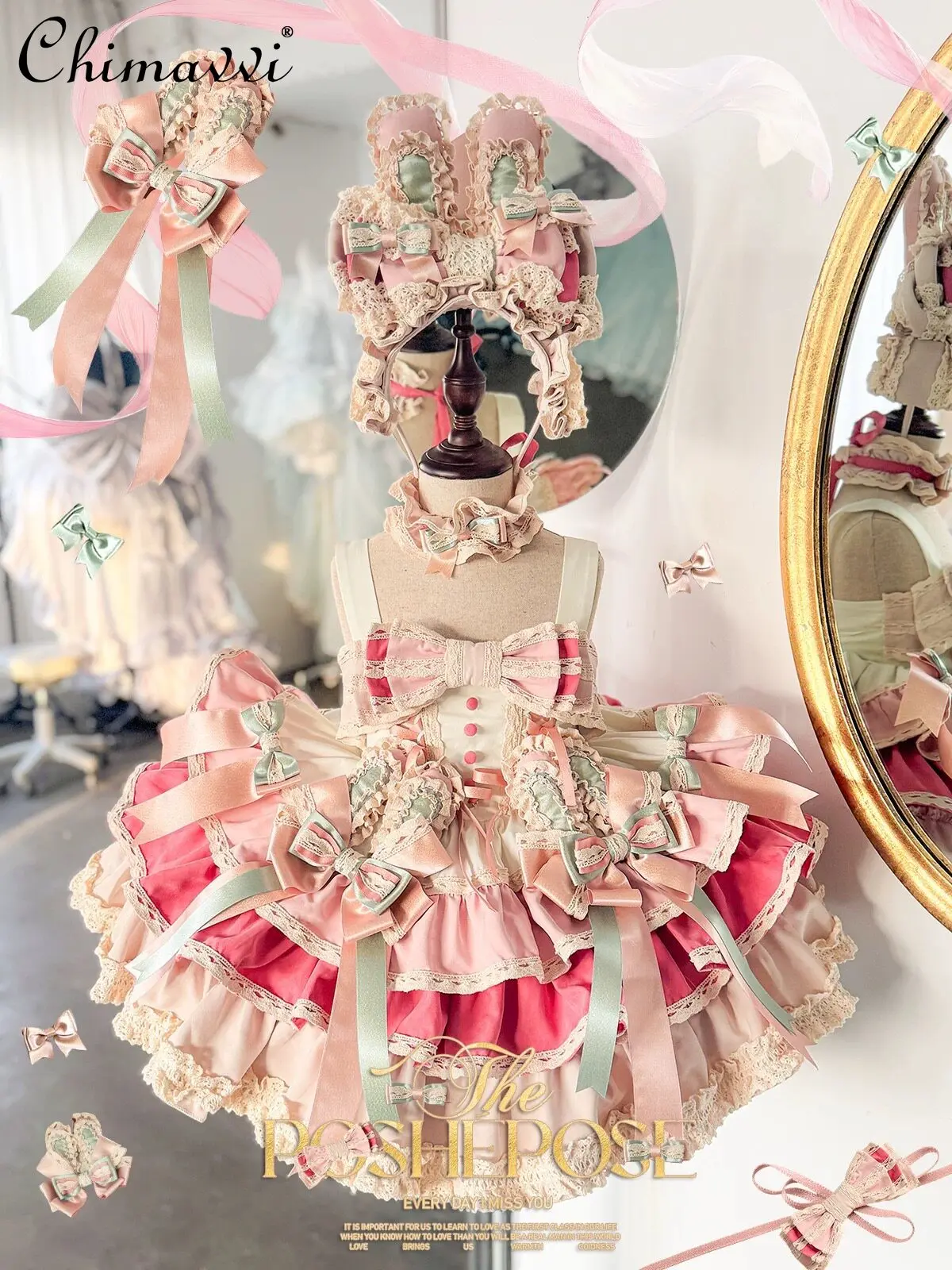 

New Baby Girls Dress Spring Summer Sweet Little Girl Cute Bow High Waist Elegant Birthday Short Puffy Princess Short Dresses
