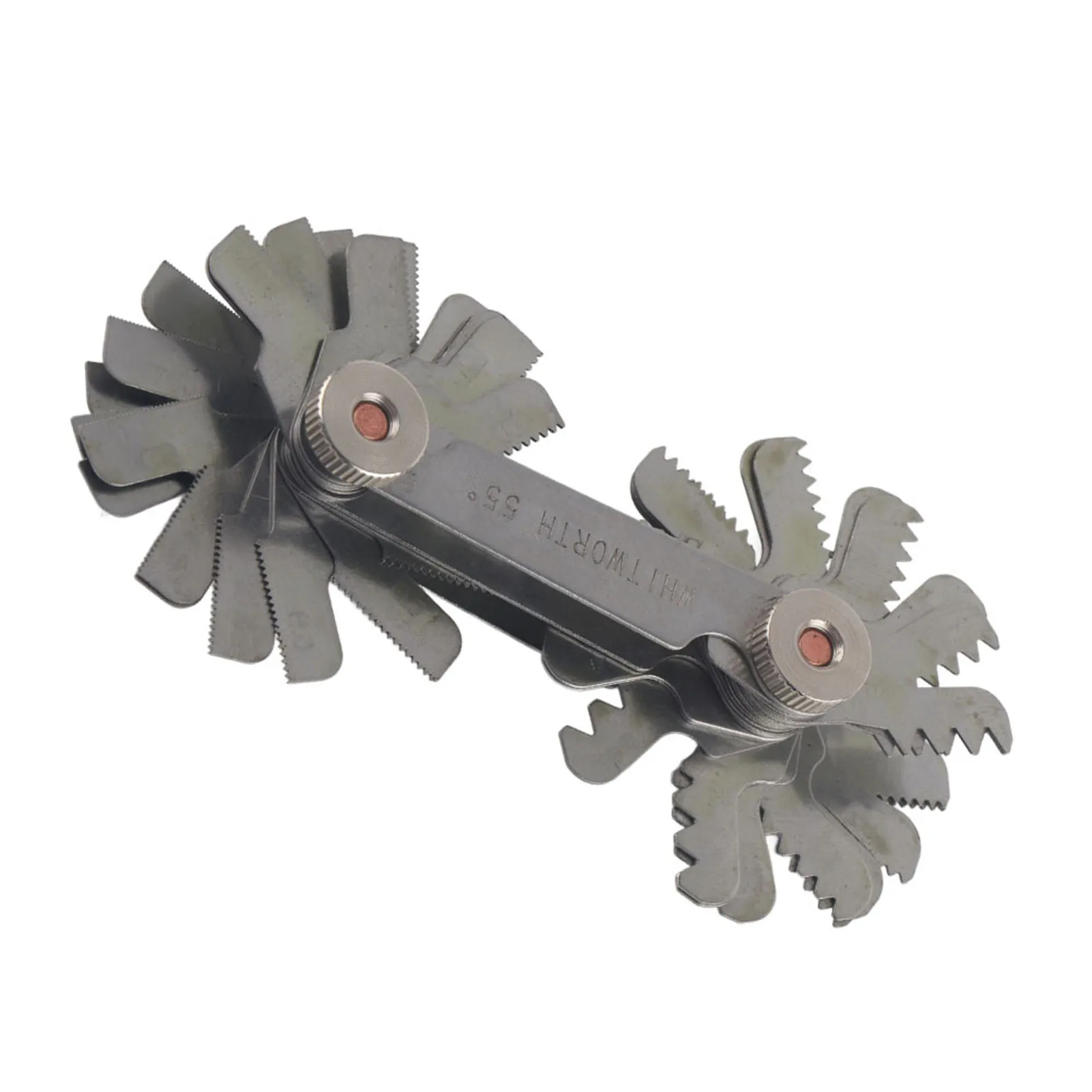 Thread Measuring Gage 51/52 Pcs Stainless Steel Thread Plug Gage 60 and 55 Degree Screw Pitch Measuring Tool