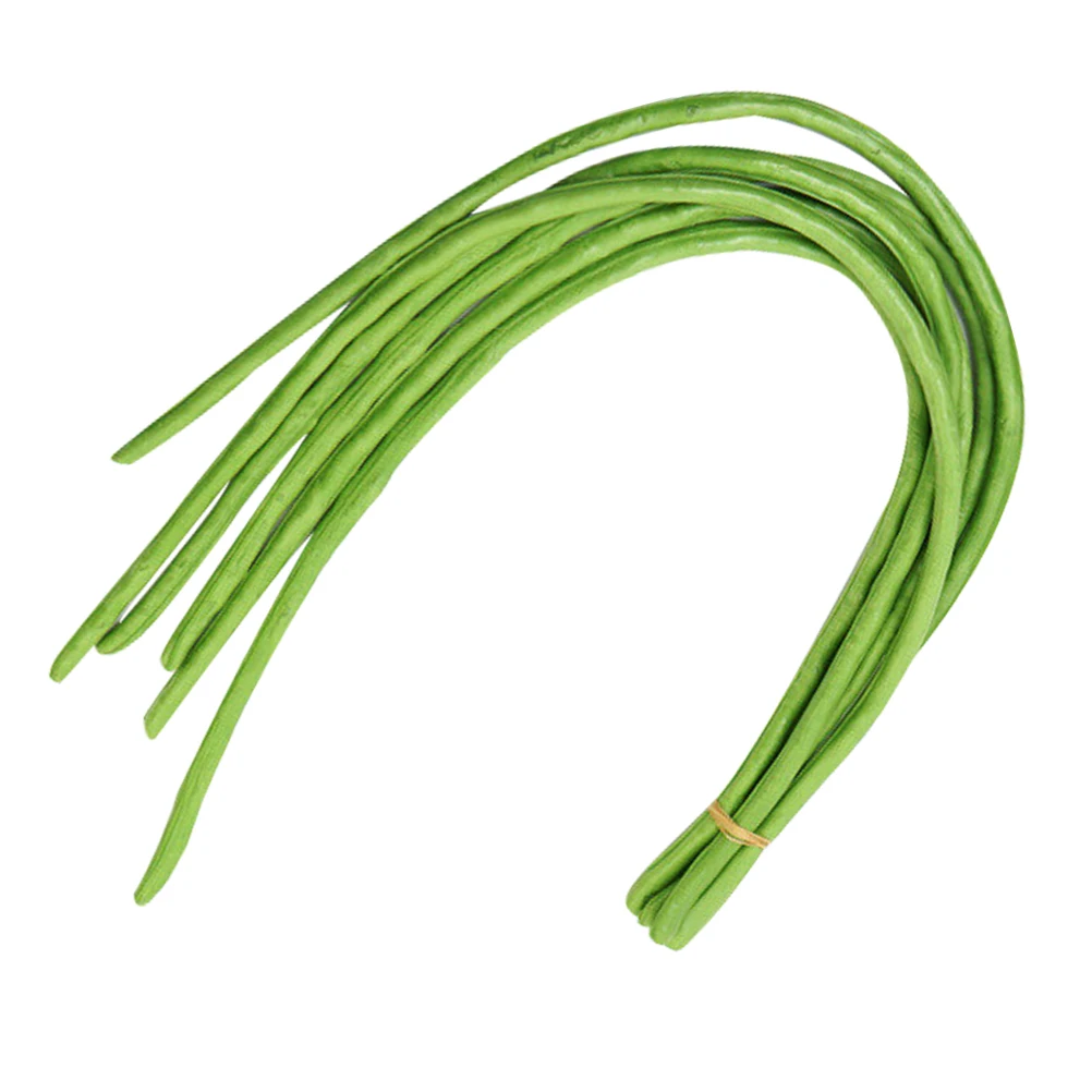 

6 Pcs Simulated Long Beans Artificial Vegetable Decorations Lifelike Kidney Bean Models Photo Props Display Showcase Strong