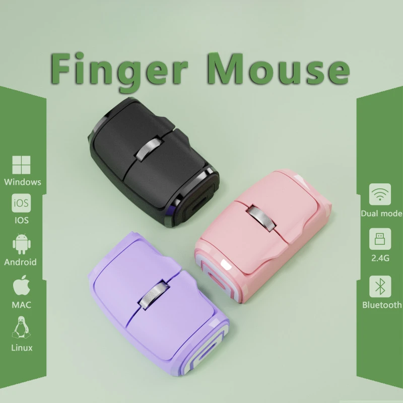 

Wireless Bluetooth Mouse Portable Wireless Bluetooth Dual-mode Mouse Multiple Ways of Operation for Wireless Gaming Accessories