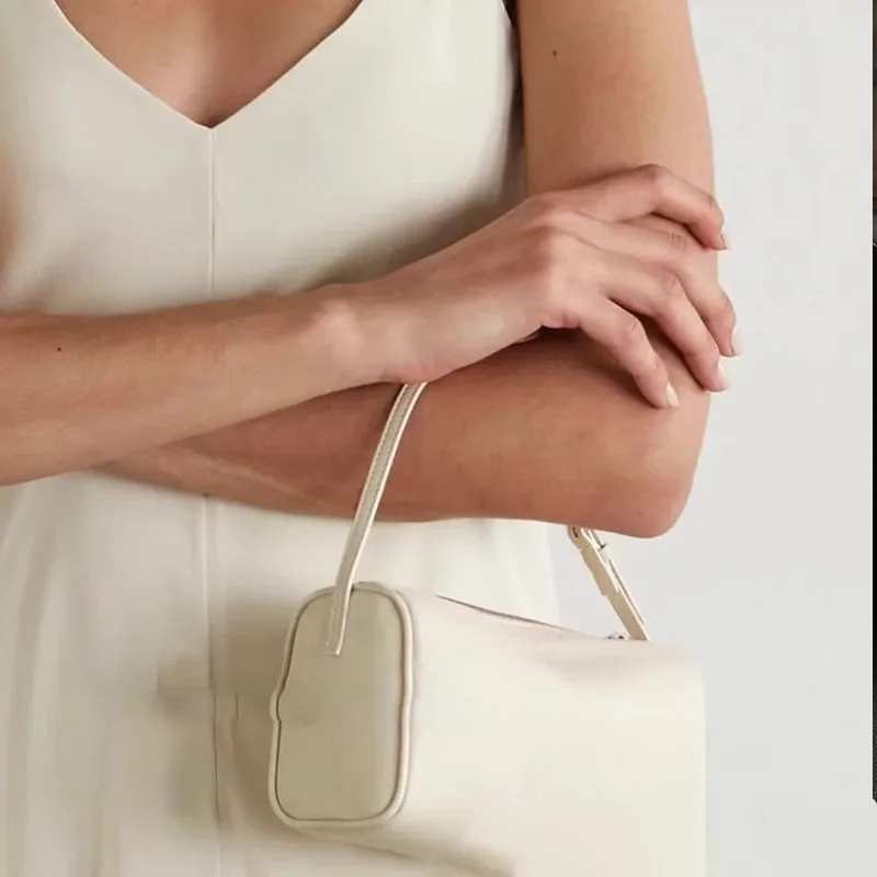 Threading Women's Pencil Case, Pillowcase, Leather Underarm Pocket, Japanese Clutch, Ladies Simple Design Mini Wallet