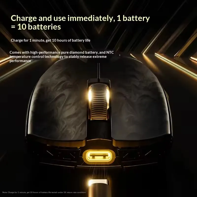 EWEADN Z7 Wireless Gaming Mouse Carbon Fiber Wired 2.4G Dual 8KHz