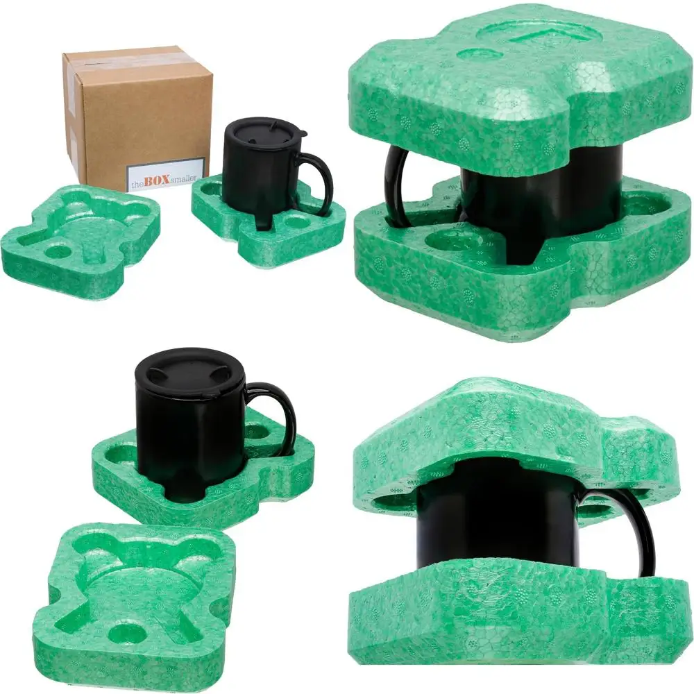

15oz Mugs 24-Pack Shipping Box with Foam Inserts - Sustainable, Protective, Eco-Friendly, Made in USA