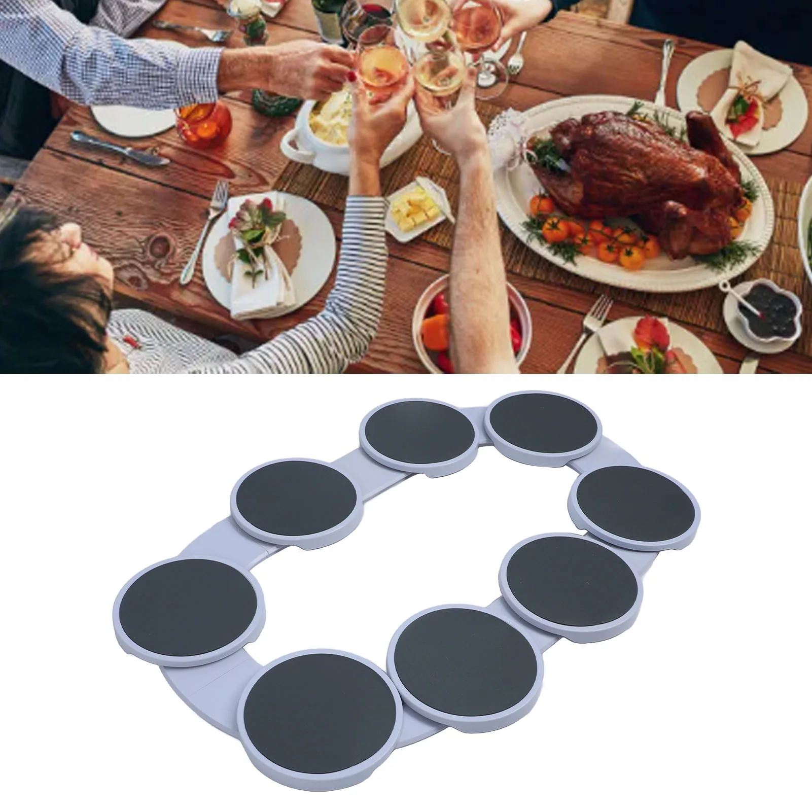 Rotating Dining Table Tray Food Serving Lazy Susan Tray Rotating Meal Tray Food Serving Turntable For Home Restaurant Kitchen