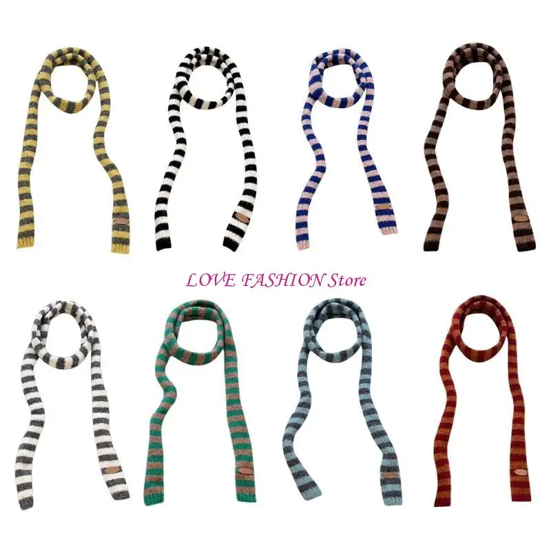 

Scarf Skinny for Women Belt Necktie Neck Scarf Handbag Choker Striped Scarf Belt Y166