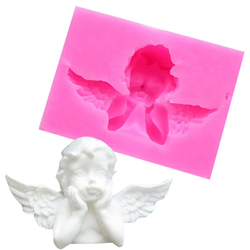 Sugarcraft Support The Chin Angel Frame Silicone Mold Fondant Mold Cake Decorating Tools Chocolate Gumpaste Mold