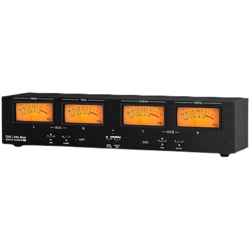 

New design bile machine power amplifier 4 head VU meter level meter spectrum meter with backlight voice-activated rhythm light