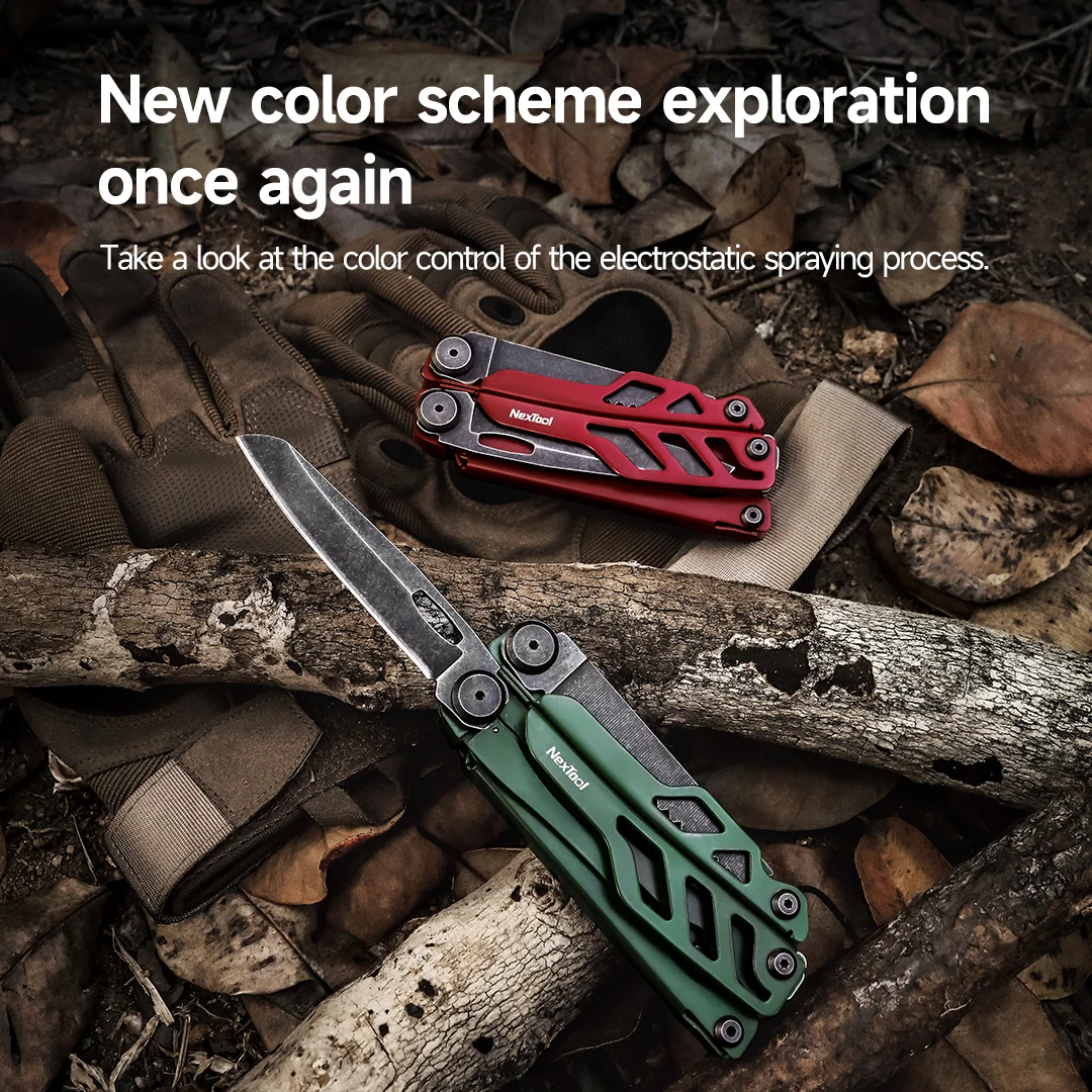Imagem -04 - Nextool-flagship Pro Edc Alicate Multi Ferramenta Faca Dobrável Bolso Tático Facas de Sobrevivência Camping Ferramentas Multitool 16 em 1