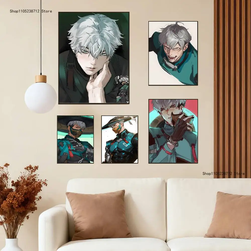 Mizuki O-Overwatch Poster Prints Wall Art Picture Painting Gift Living Room Restaurant Bar Large Dec Sticker