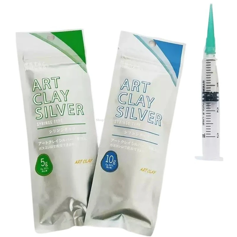 

Needle Type Silver Paste Silver Clay/repair Shaping/silver Paste Hollow Handmade DIY/used for Making Rings Pendants Necklaces