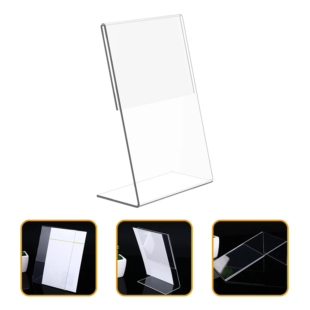 

12pcs A6 Sign Holders Table Number Acrylic Frame Acrylic Sign Holder Frames For Picture Holders For Tables Hotel Restaurant