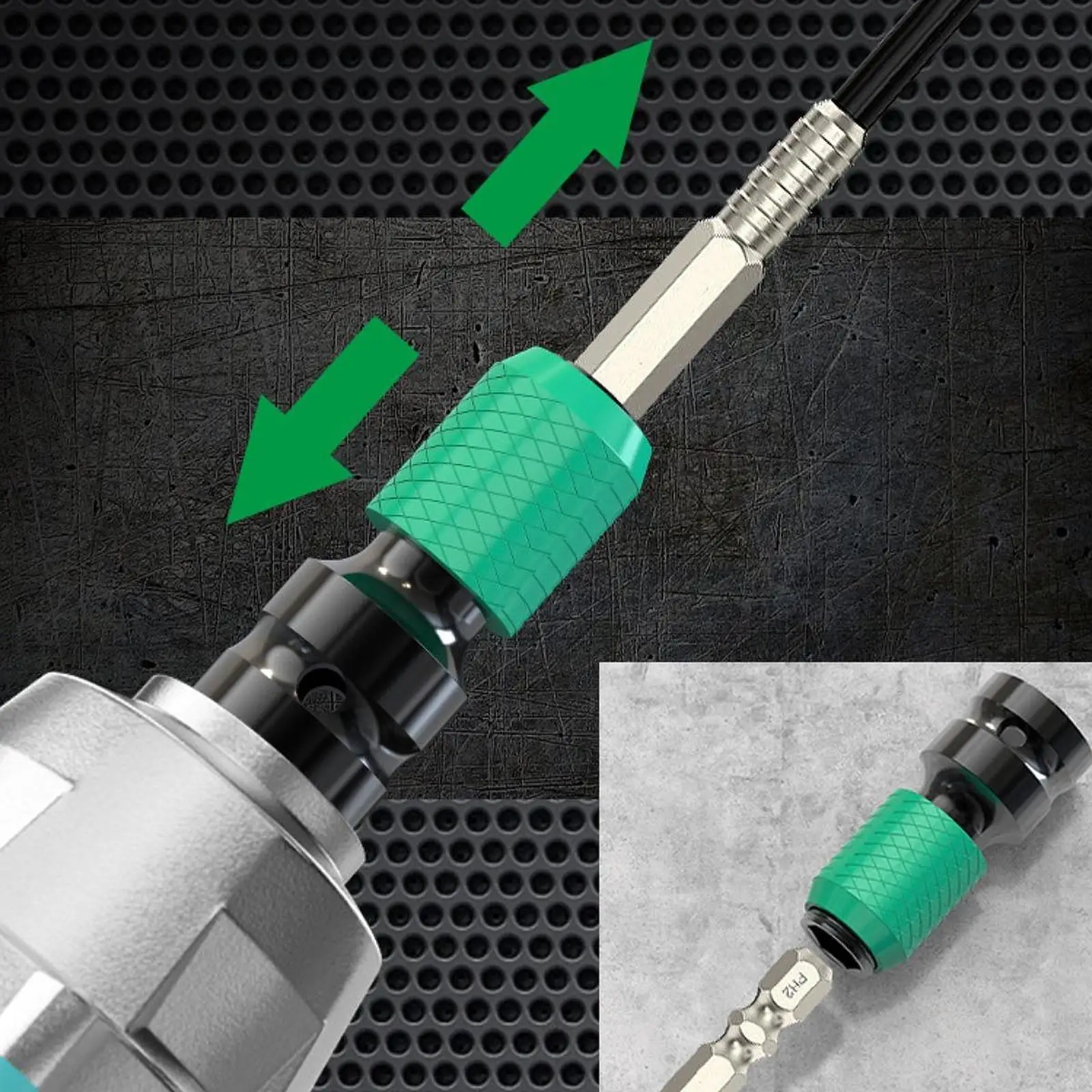 Power Drill Conversion Head Hex Socket Ratchet Wrench Adapter Impact Wrench Kit for Automotive Mechanical Tools