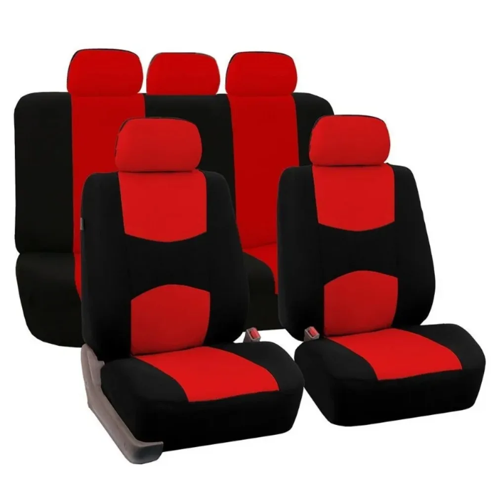 Autositzbezüge, universelles Polyester-Sitzbezug-Set, passend für die meisten Autos, SUVs und Transporter, schlichtes, zweifarbiges, stilvolles Autositz-Schutzmaterial.