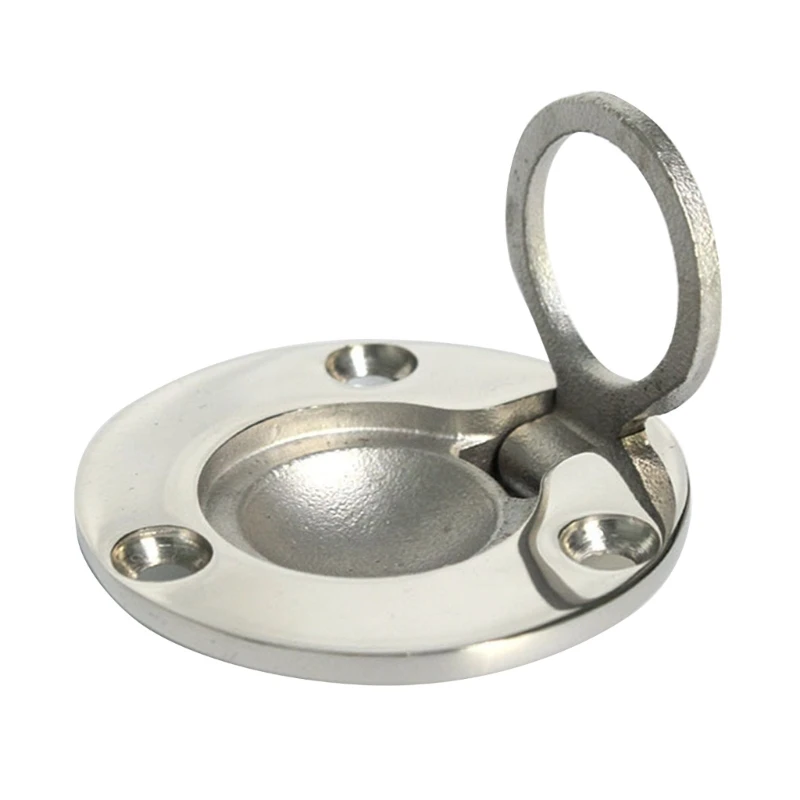 316 Stainless Deck Flush Pull Handle Ring Boat Door Knobs Handles