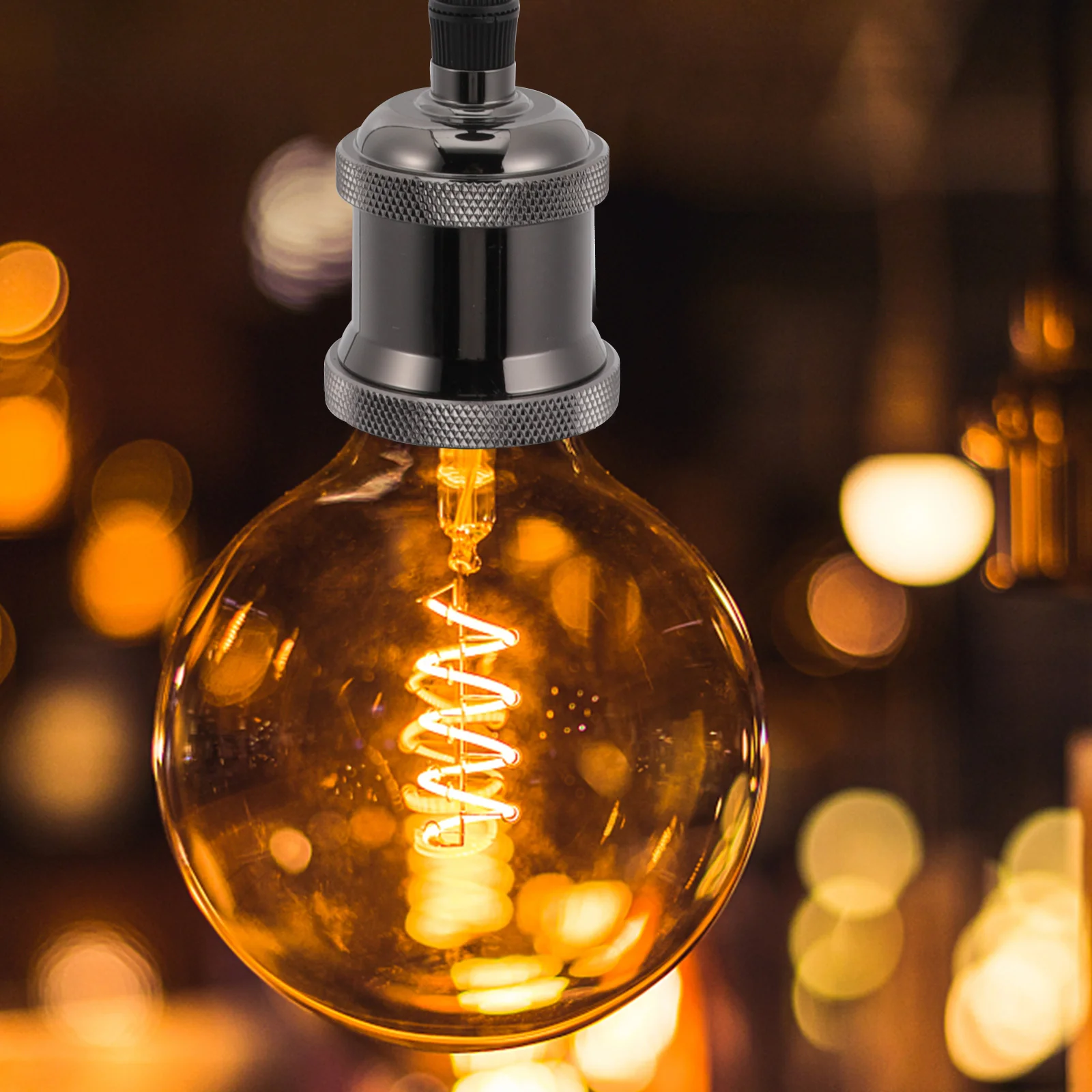 

Creative Pendant Light Holder Rope Iron Art Stable Sturdy Rust-Resistant for Kitchen Living Room Dining Bar Hotel Ceiling