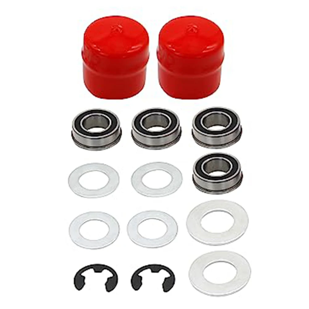 

Reliable Front Wheel Bushing to Bearing Conversion Kit for Craftsman Mowers Easy Installation without Tools Required