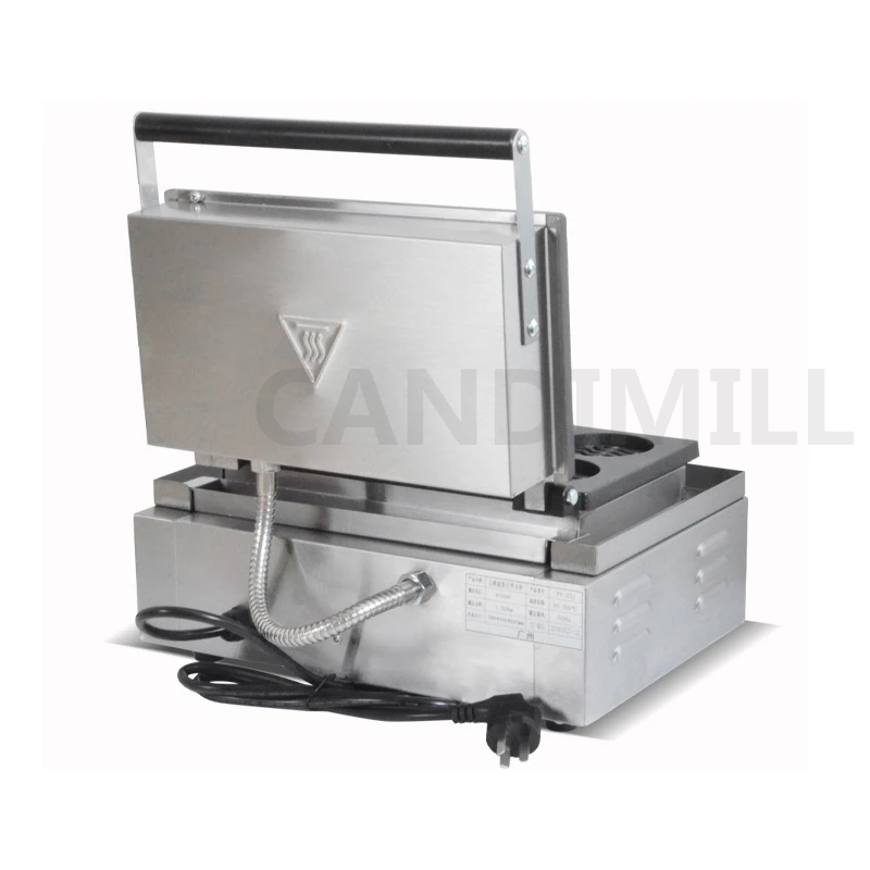 상업용 전기 와플 메이커, 붙지 않는 원형 와플 기계, 벨기에 와플 베이커, 격자 케이크 머핀 토스터기