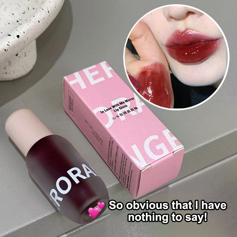 Mirror Gloss Lipstick Lip Gloss Flowing Gloss Plumping and Hydrating Protectant Lip Plumping Moisturize Translucent Water Gloss