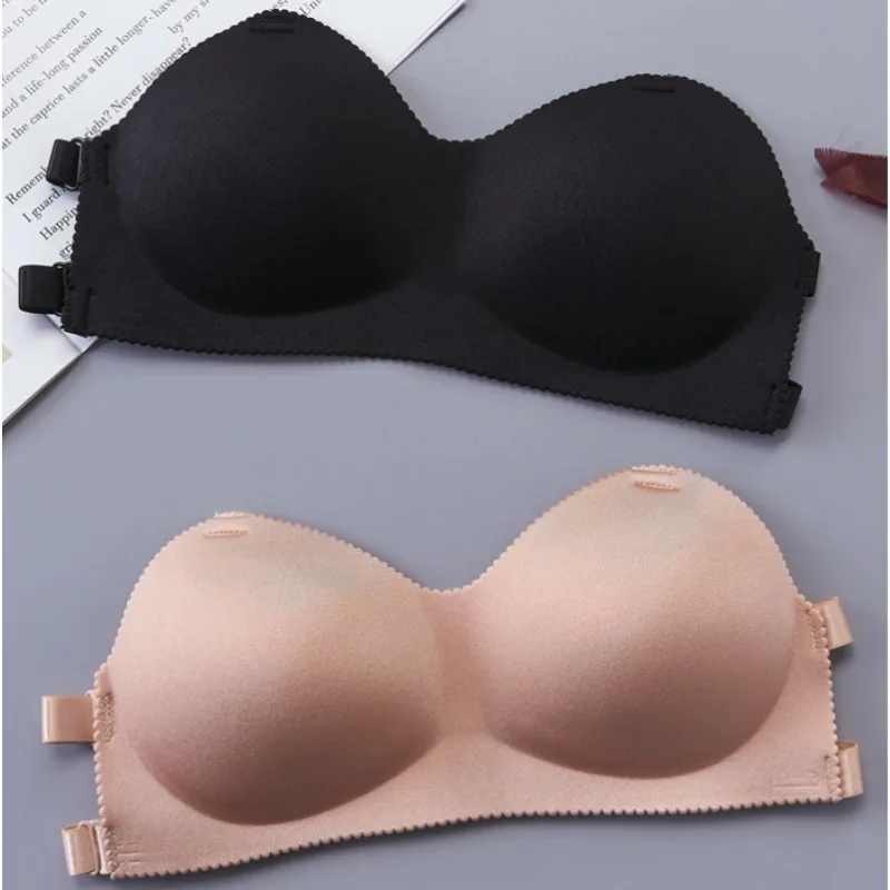 Sexy Strapless Bras Women Girls Solid Color Invisible Breathable Bras Daily Versatile Comfortable Underwear Fashion Accessories