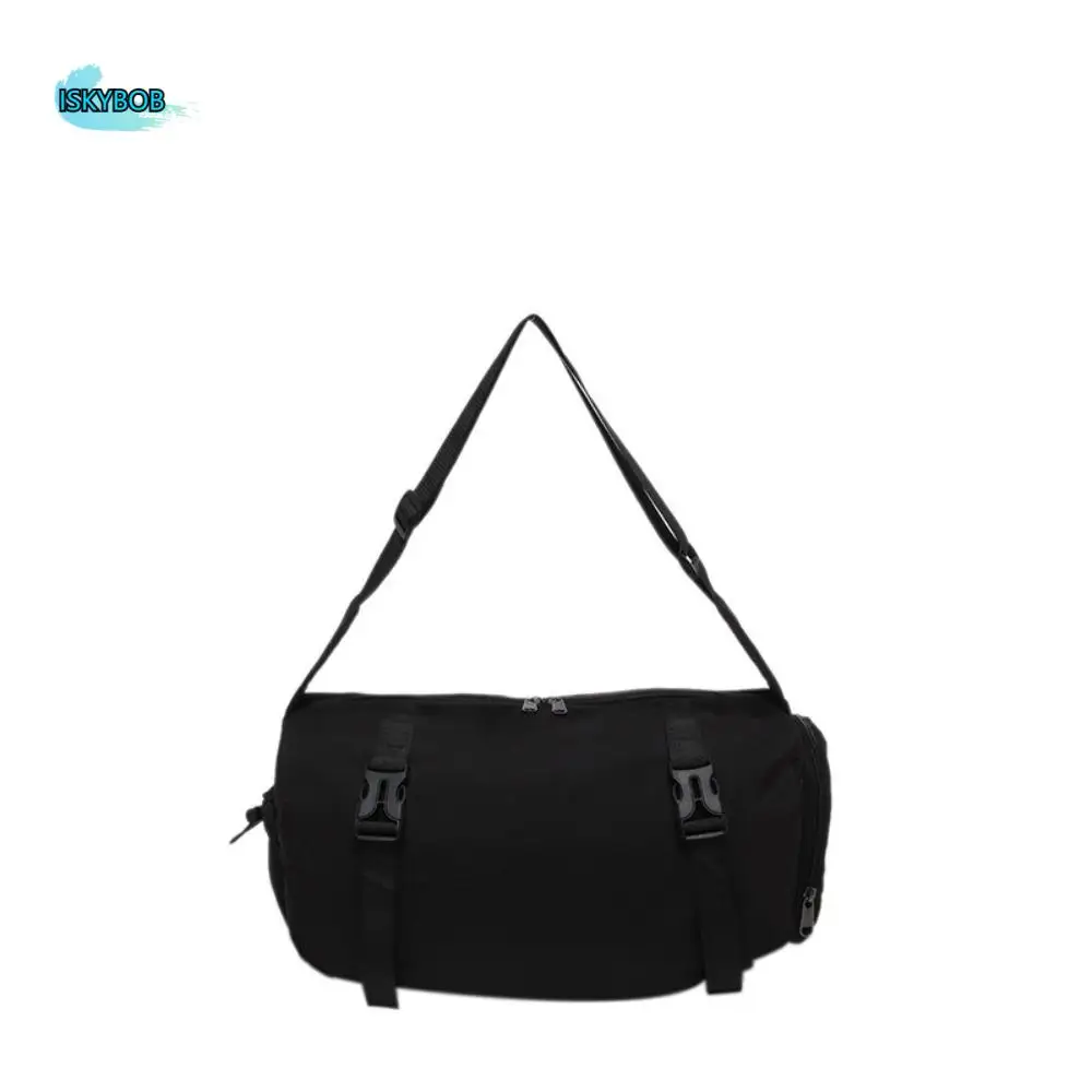 

Fashion Nylon Canvas Shoulder Bag Harajuku Storage Sports Crossbody Bag Handbag Solid Color Messenger Bag Men