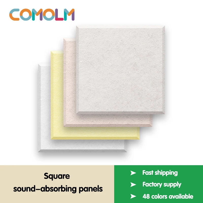 

3Pcs Sound Proof Wall Panels Pared Square Acoustic Panel Home Decorative For Living Room Bedroom Studio Insulation Sticker 30cm