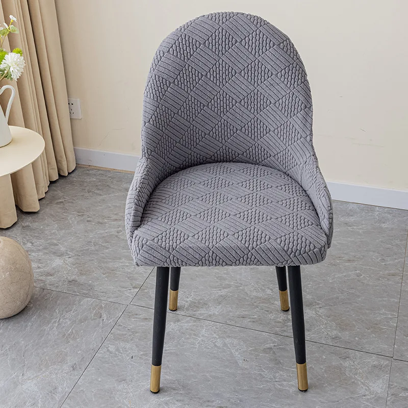 Polar Fleece Halve Cirkel Fauteuil Hoezen Stretch Eetkamerstoel Cover Kantoorstoel Hoezen Keuken Bruiloft Banket Hoezen