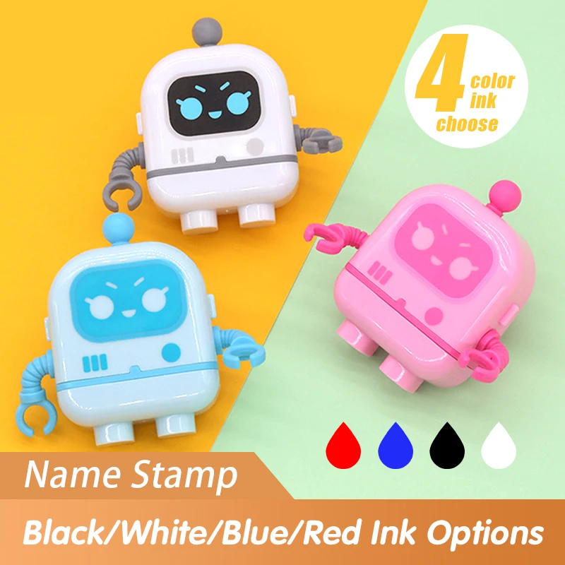 Customized children's name stamp,personalized waterproof stamp for clothing,Men's and women's personalized ink pad stamps