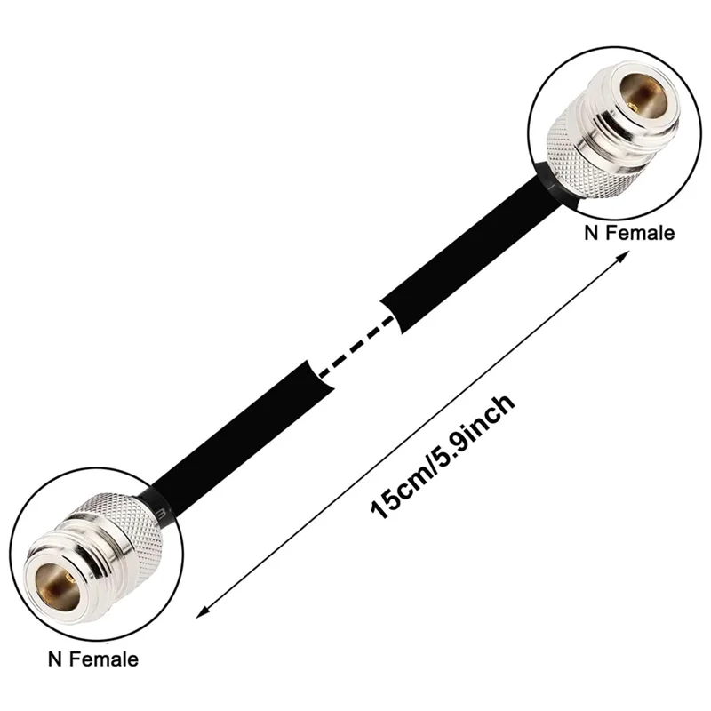 FULL-UHF Female To UHF Female Pigtail Cable 2PCS Door/Window Pass Through Flat Coaxial Cable 50 Ohm SO239