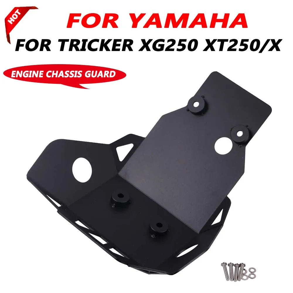 For Yamaha Serow XG 250 XG250 XT250X XT250 Tricker Motorcycle Parts Skid Plate Under Engine Guard Chassis Protection Cover