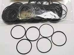 6089F Flat Rubber Watch Back Case Gasket Assortment of Waterproof Cover O Ring Pack for Watches Repair