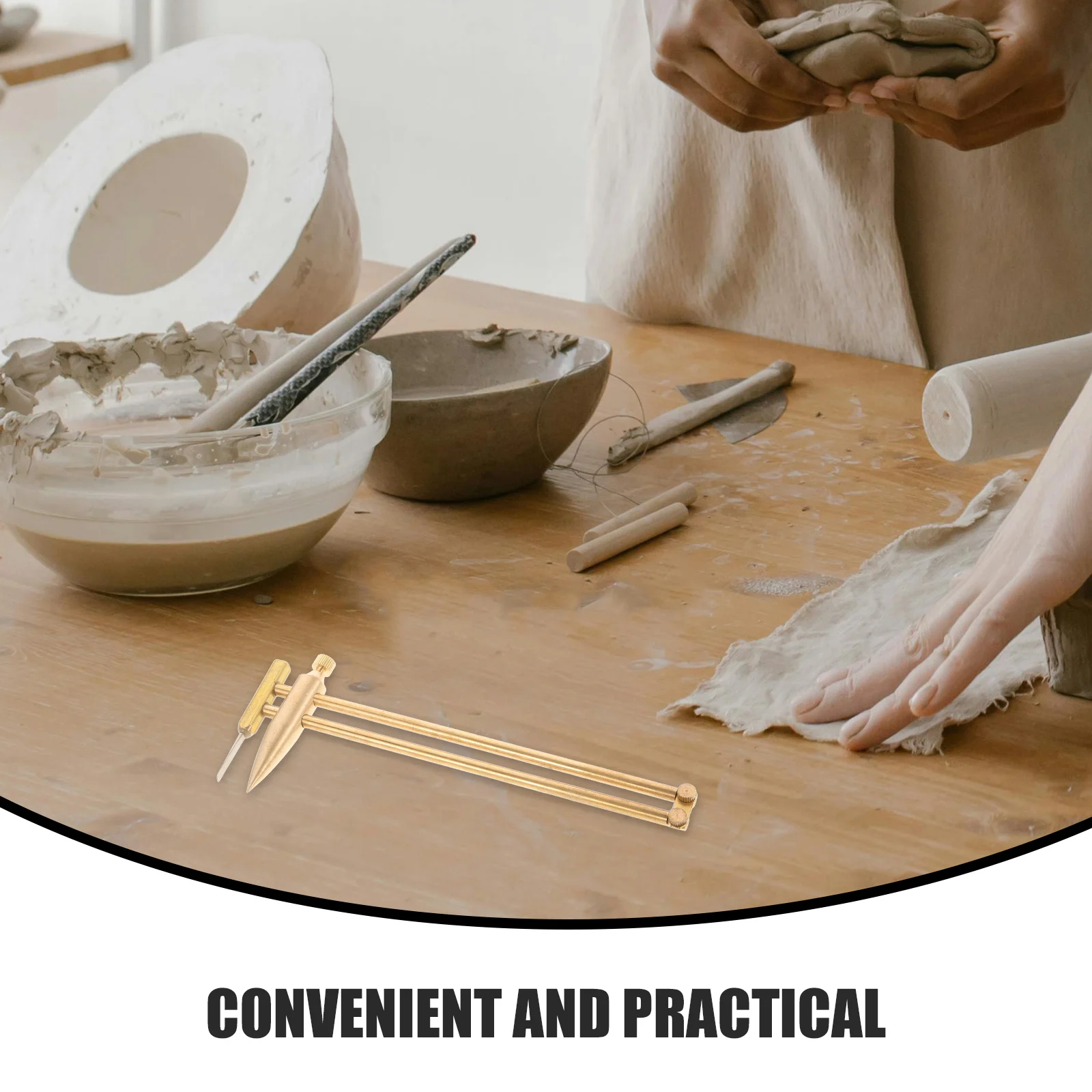 

Professional Affordable Plastic Caliper Hardened Points Easy Handle Ceramic Measure Caliper External Size Measuring