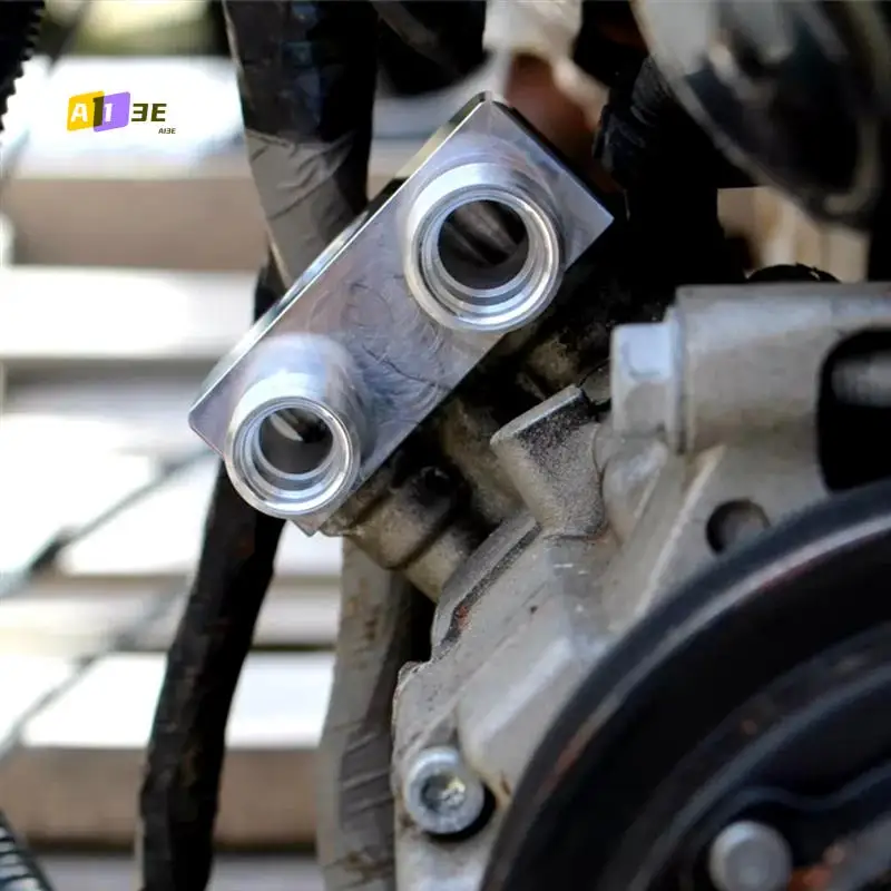 

A03E-для LSX LS3, замена двигателя, фитинг адаптера линейного компрессора кондиционера, алюминиевый адаптер компрессора переменного тока