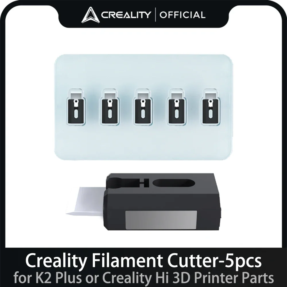 

Резак для нити Creality K2 Plus-5 шт., быстрое отключение, высокая долговечность, быстрая замена деталей для 3D-принтера K2 Plus или Creality Hi